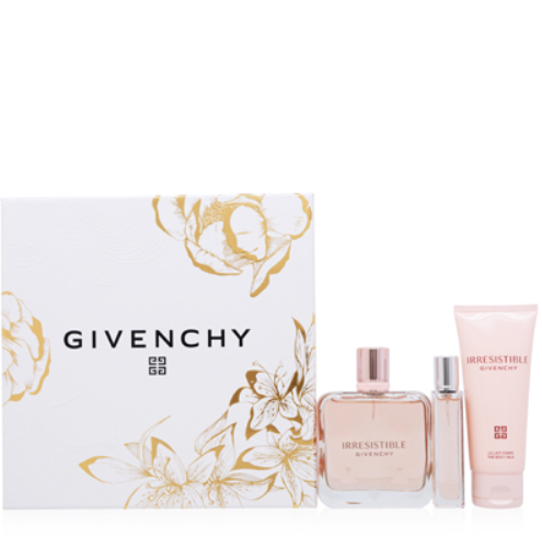 IRRESISTIBLE/GIVENCHY GIFT SET (W) EDP SPRAY 2.6 OZ EDP SPRAY 0.42 oz BODY MILK 2.5 OZ
