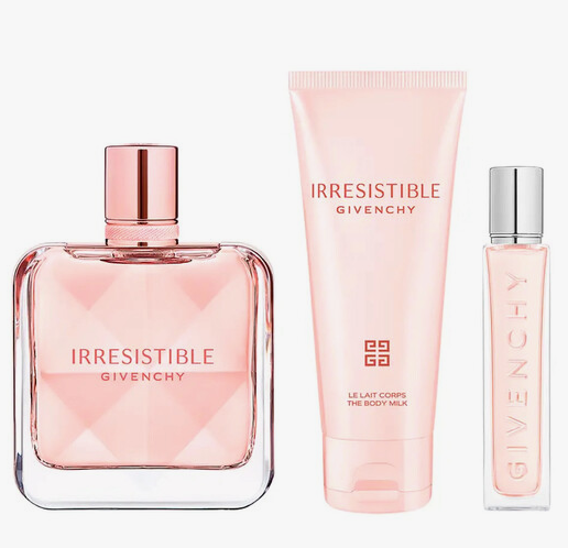 IRRESISTIBLE/GIVENCHY GIFT SET (W) EDP SPRAY 2.6 OZ EDP SPRAY 0.42 oz BODY MILK 2.5 OZ