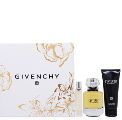 L'INTERDIT/GIVENCHY GIFT SET (W) EDP SPRAY 2.7 OZ EDP SPRAY 0.42 oz BODY MILK 2.5 OZ IN GIFT BOX